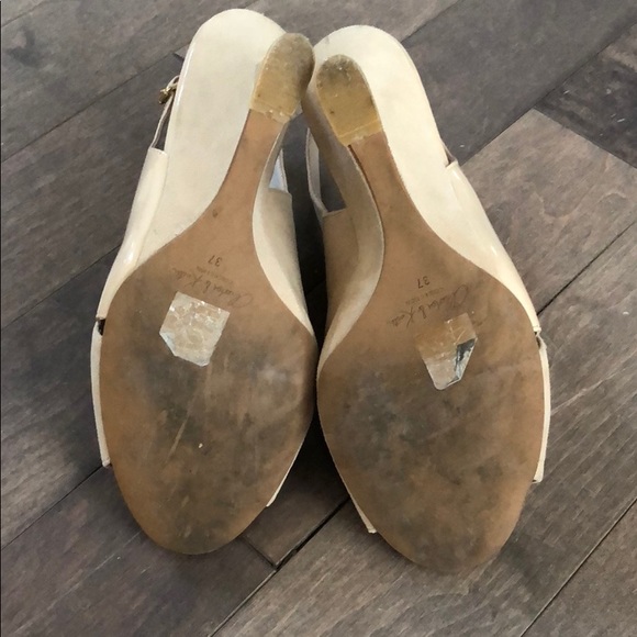 Charles & Keith open toe slingback wedge - Picture 5 of 5